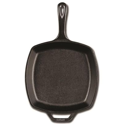 Lodge Cast Iron Square Skillet, 10.5 Inch