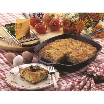 Lodge Cast Iron Square Skillet, 10.5 Inch