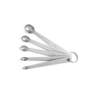 Norpro Mini Measuring Spoons, Set Of 5 - Silver