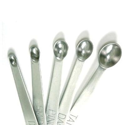 Norpro Mini Measuring Spoons, Set Of 5 - Silver