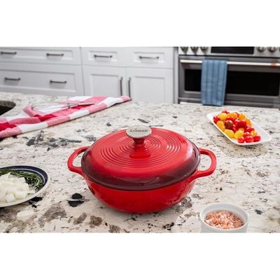 Lodge Enameled Dutch Oven (3 Qt) - Red