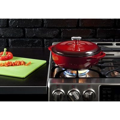 Lodge Enameled Dutch Oven (3 Qt) - Red