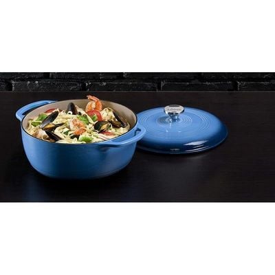 Lodge Enameled Dutch Oven (6 Qt) - Blue