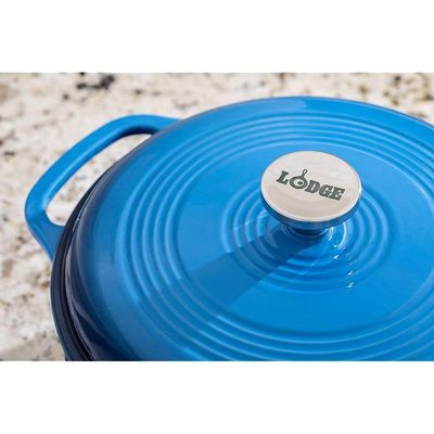 Lodge Enameled Dutch Oven (6 Qt) - Blue