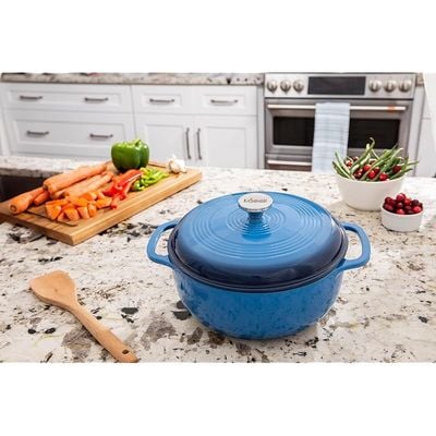 Lodge Enameled Dutch Oven (6 Qt) - Blue