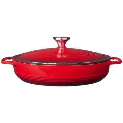 Lodge Color Enamel Covered Casserole (3 Quart) - Spice Red