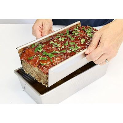 USA Pan Bakeware Aluminized Steel Meat Loaf Pan With Insert