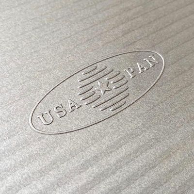 USA Pan Bakeware Aluminized Steel Perforated Italian Bread Pan, 2-Loaf