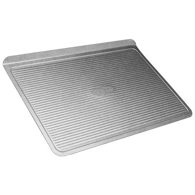 USA Pan Bakeware Cookie Sheet, Large, Warp Resistant Nonstick Baking Pan Silver