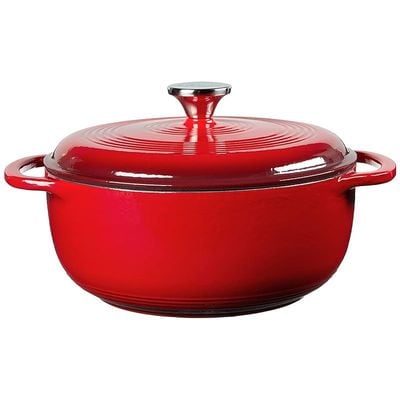 Lodge Enameled Dutch Oven (4.5 Qt) - Red