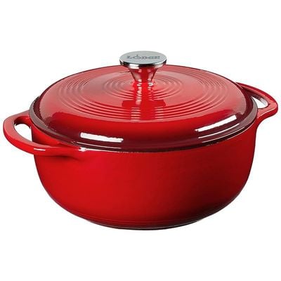 Lodge Enameled Dutch Oven (4.5 Qt) - Red