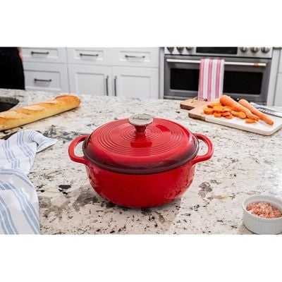 Lodge Enameled Dutch Oven (4.5 Qt) - Red