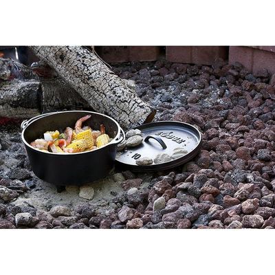 Lodge Boy Scouts Of America Cast Iron Camp Dutch Oven (5-Qt) - Black