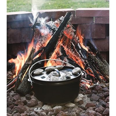 Lodge Boy Scouts Of America Cast Iron Camp Dutch Oven (5-Qt) - Black