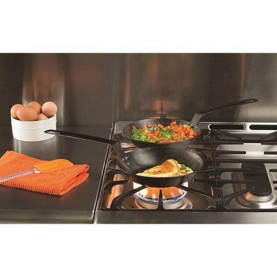 Lodge Pre-Seasoned Carbon Steel Skillet 8" - Black