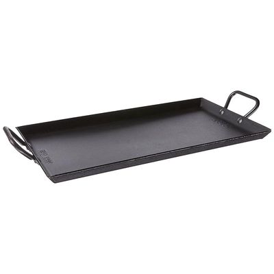 Lodge Carbon Steel Griddle, Pre-Seasoned, 18 Inch - Black