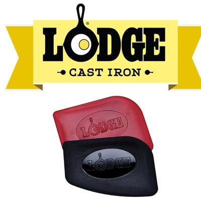 Lodge Poly carbonate Red And Black Pan Scraper, Set Of 4 - Red/Black