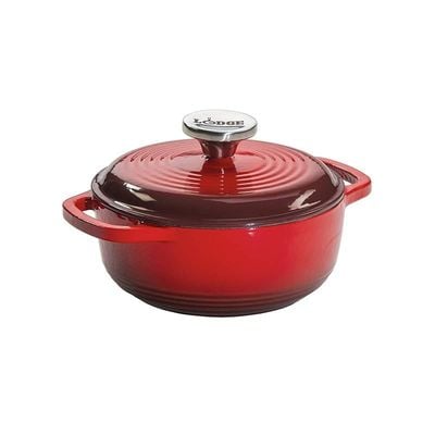 Lodge Enameled Dutch Oven (1.5 Qt) - Red