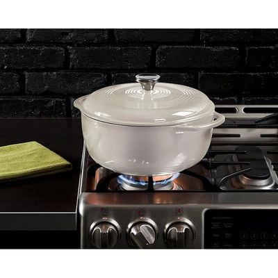 Lodge Enameled Dutch Oven (6 Qt) - White