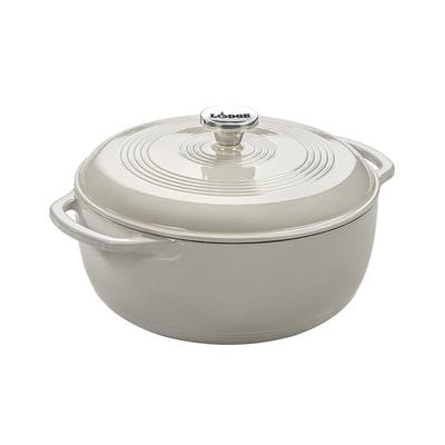 Lodge Enameled Dutch Oven (6 Qt) - White