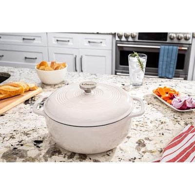 Lodge Enameled Dutch Oven (6 Qt) - White