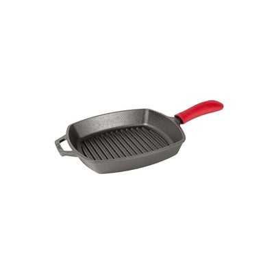 Lodge Manufacturing Company Cast Iron 10.5 Inch Square Grill Pan - Black