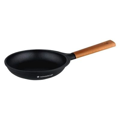 Wonderchef Caesar Aluminium Fry Pan 18 Cm - Black