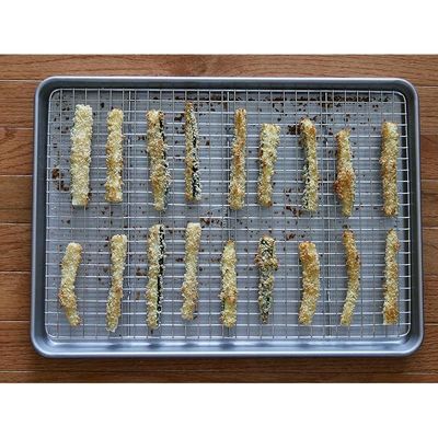 USA Pan Jelly Roll Bakeable Nonstick Cooling Rack - Stainless