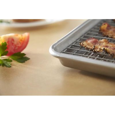 USA Pan Jelly Roll Bakeable Nonstick Cooling Rack - Stainless