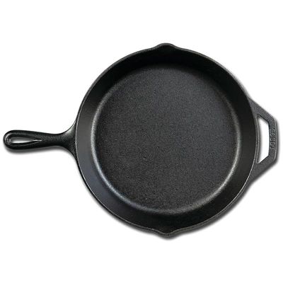 Lodge Pre-Seasoned Cast Iron Skillet With Tempered Glass Lid 10.25 Inch - Black