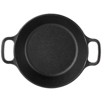 Lodge Cast Iron Round Pan, 8 In - Black