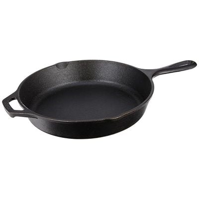 Lodge Wildlife Series-10.25" Cast Iron Skillet With Deer Scene, 10.25" - Black