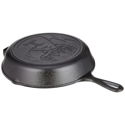 Lodge Wildlife Series-10.25" Cast Iron Skillet With Deer Scene, 10.25" - Black