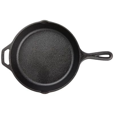 Lodge Wildlife Series-10.25" Cast Iron Skillet With Deer Scene, 10.25" - Black