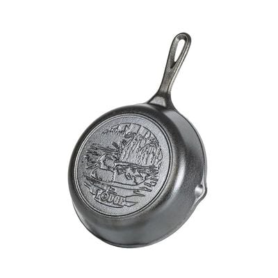 Lodge Wildlife Series-8" Cast Iron Skillet With Duck Scene, 8" - Black