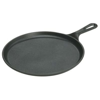 Lodge Cast Iron 10.5 Inch Round Griddle - Black