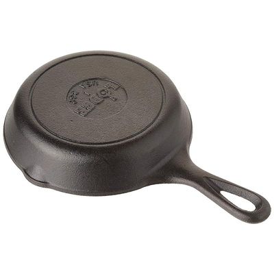 Lodge Cast Iron Grill Pan, 6.5 Inch - Black