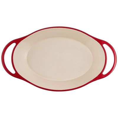 Lodge Oval Casserole (2 Quart) - Red