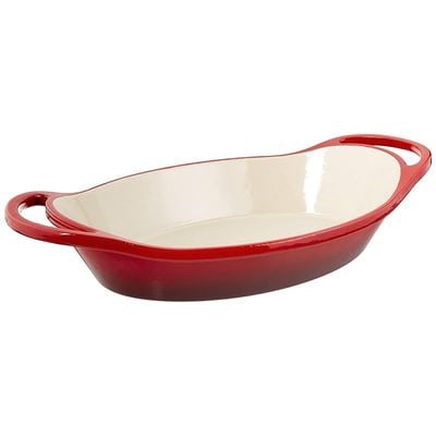 Lodge Oval Casserole (2 Quart) - Red