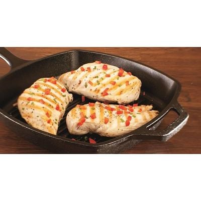 Lodge Square Cast Iron Grill Pan 10.5 Inch