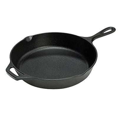 Lodge Cast Iron Pre-Seasoned Round Skillet/Frying Pan - Black