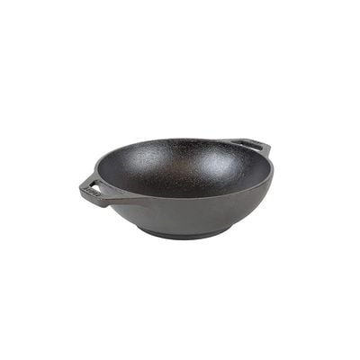 Lodge 6.25 In Cast Iron Mini Wok - Black