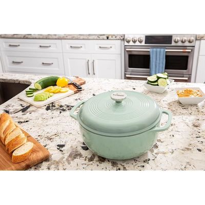 Lodge Enameled Dutch Oven (6 Qt) - Desert Sage