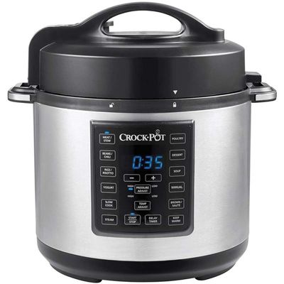 Crock Pot Express Stainless Steel 12-In-1 Programmable Multi-Cooker Pressure Cooker (5.6 L)
