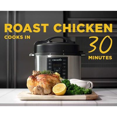 Crock Pot Express Stainless Steel 12-In-1 Programmable Multi-Cooker Pressure Cooker (5.6 L)