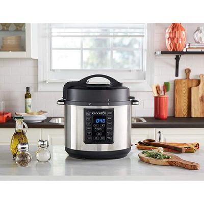 Crock Pot Express Stainless Steel 12-In-1 Programmable Multi-Cooker Pressure Cooker (5.6 L)