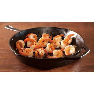 Lodge Seasoned Cast Iron Skillet 12 Inch Ergonomic Frying Pan With Assist Handle - Charcoal