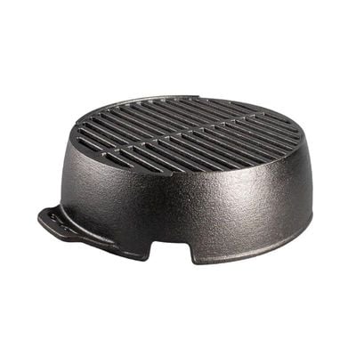 Lodge Cast Iron Round Kickoff Grill, 12 Inch - Black