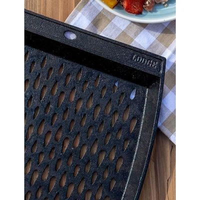 Lodge Cast Iron Grill Topper - Black