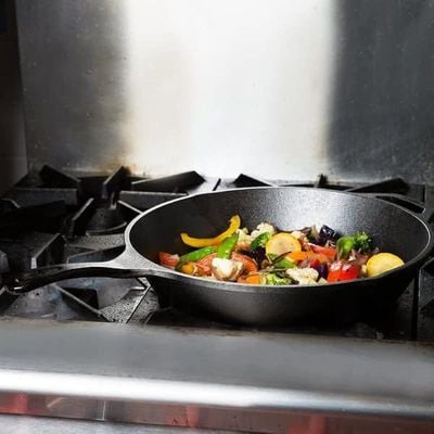 Lodge 13-1/4 Inch Pre-Seasoned Skillet - Black